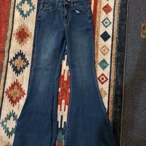 Women's Blue Flared Jeans
